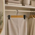 Bamboo Clip Pants Hangers 2 Pack