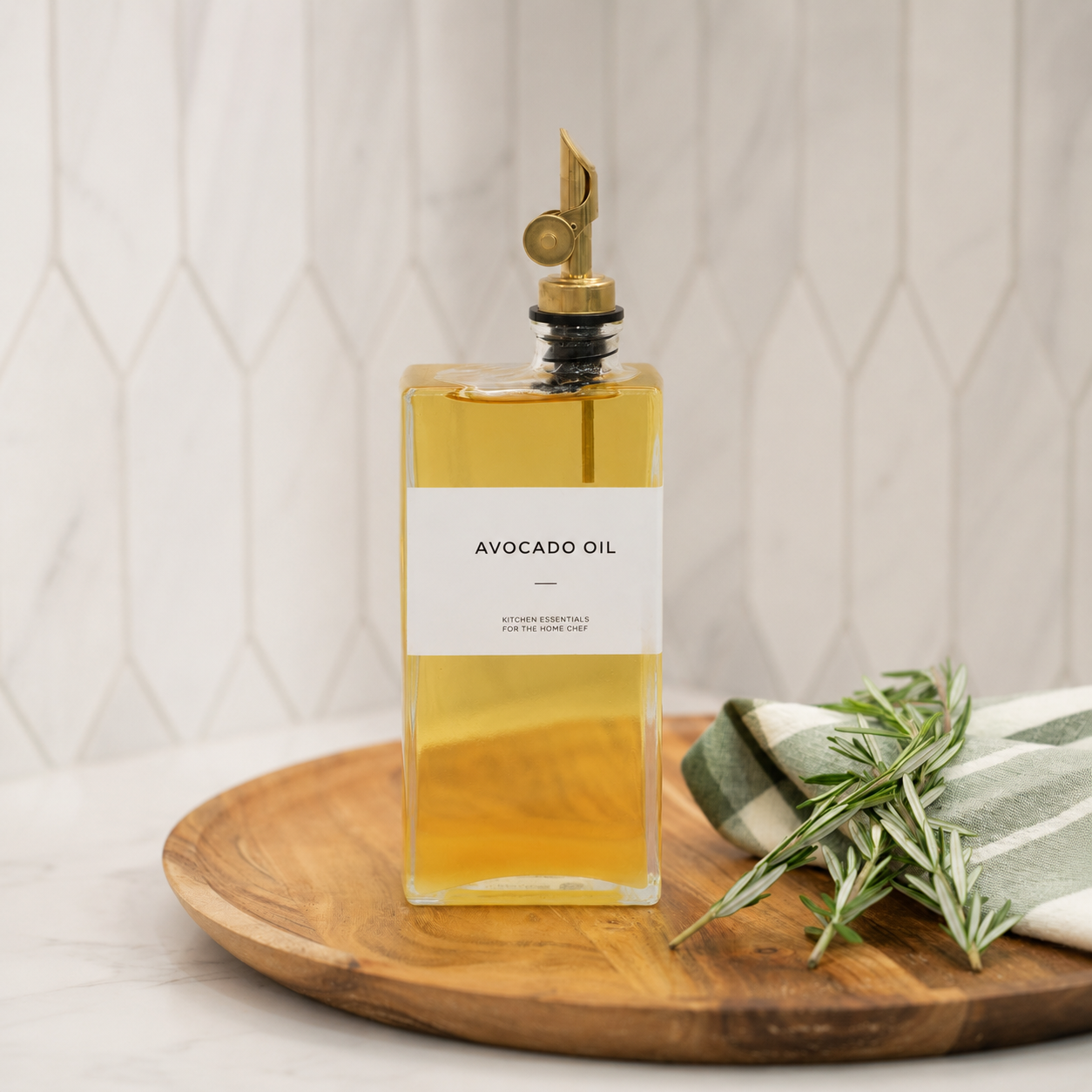 Glass Oil & Vinegar Book Bottle – 500ml