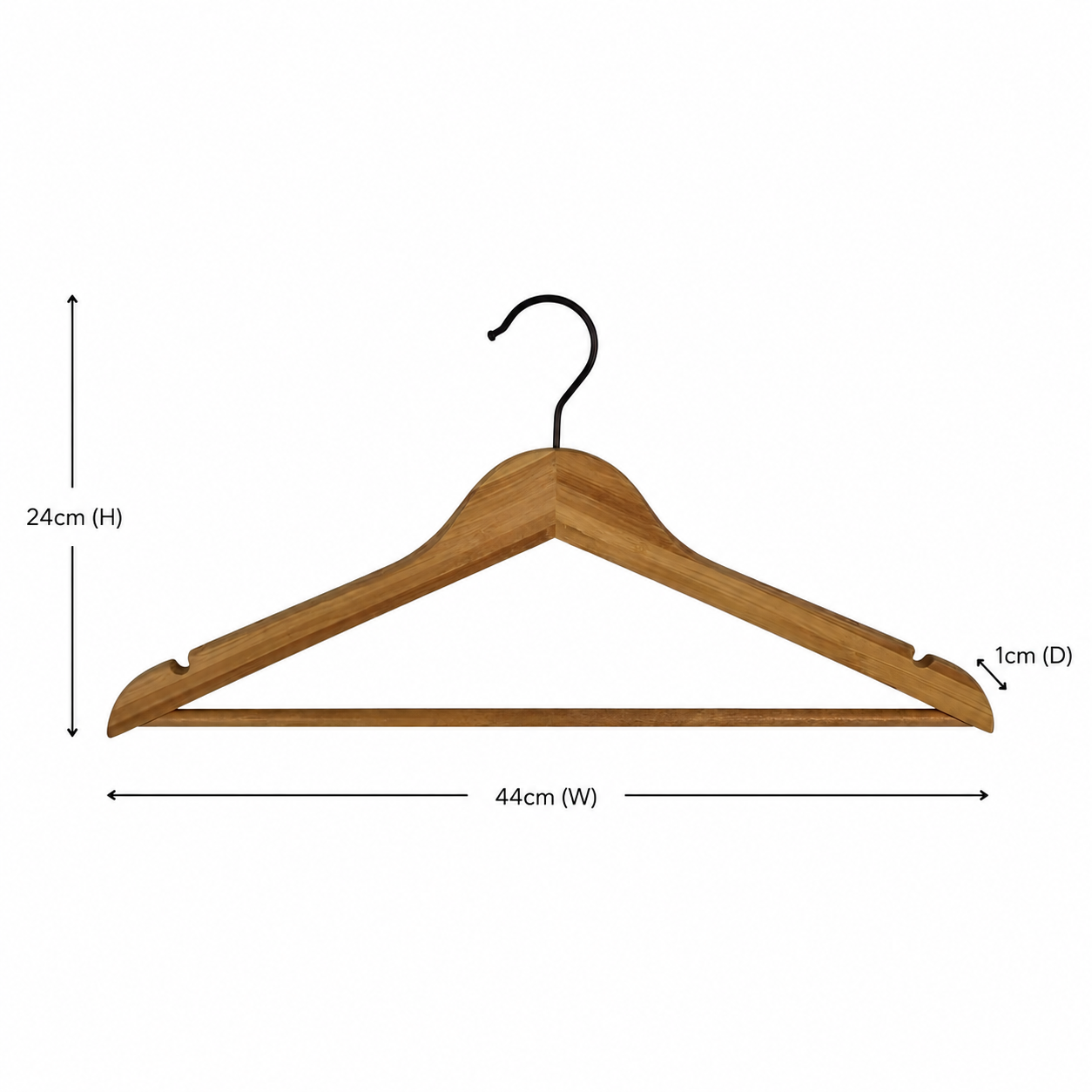 Bamboo Coat Hangers 4 Pack