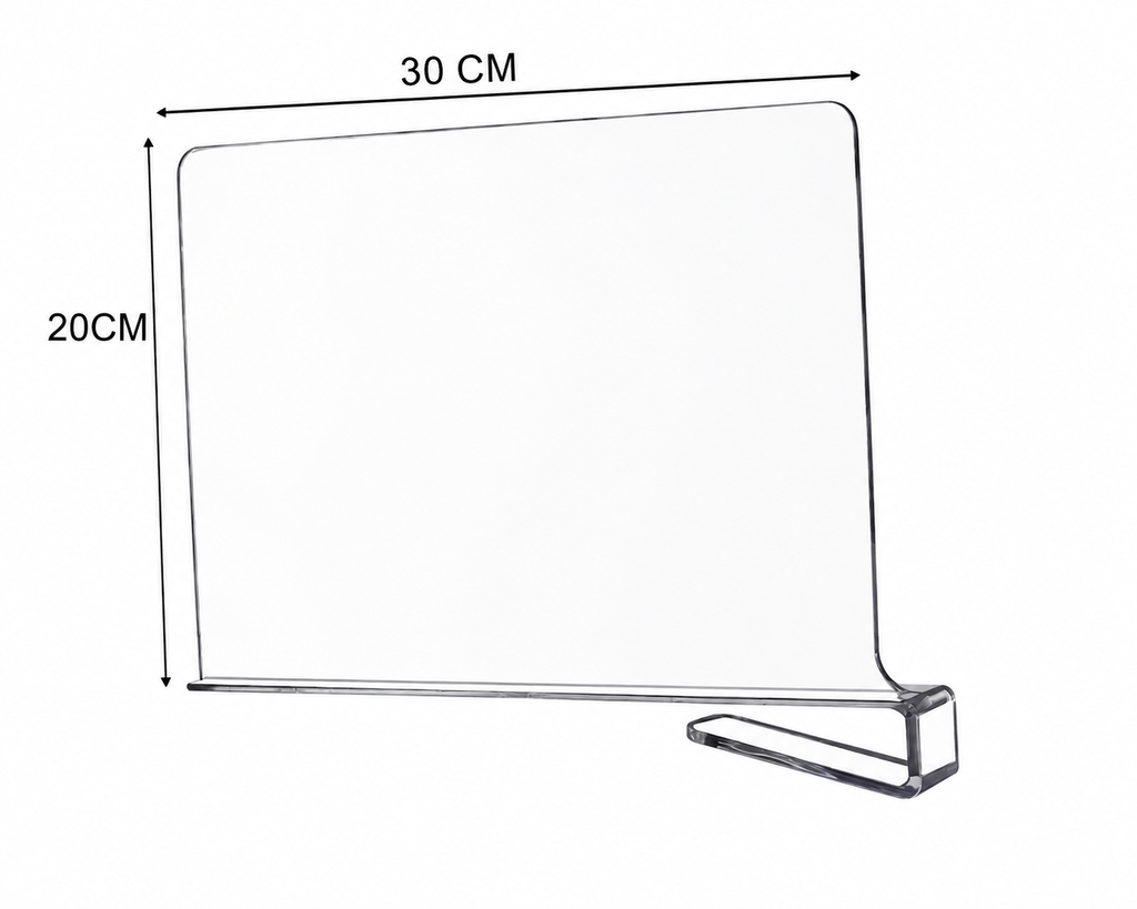 Clear Shelf Divider – 30cm Wardrobe Organiser