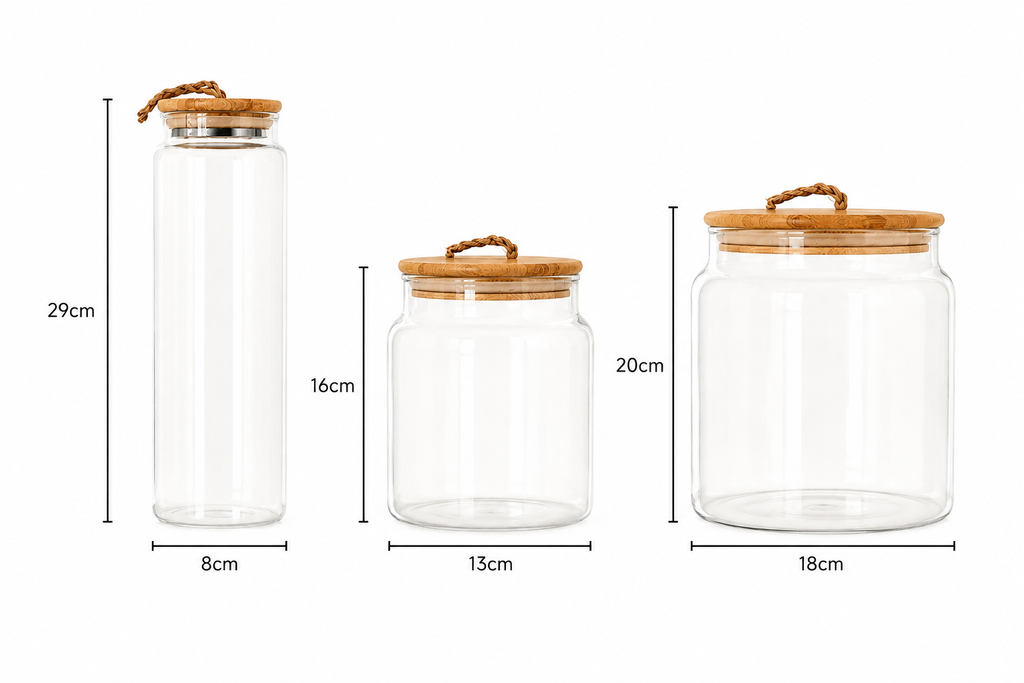 Bamboo & Glass 5 Piece Laundry Pack with Liquid Jar