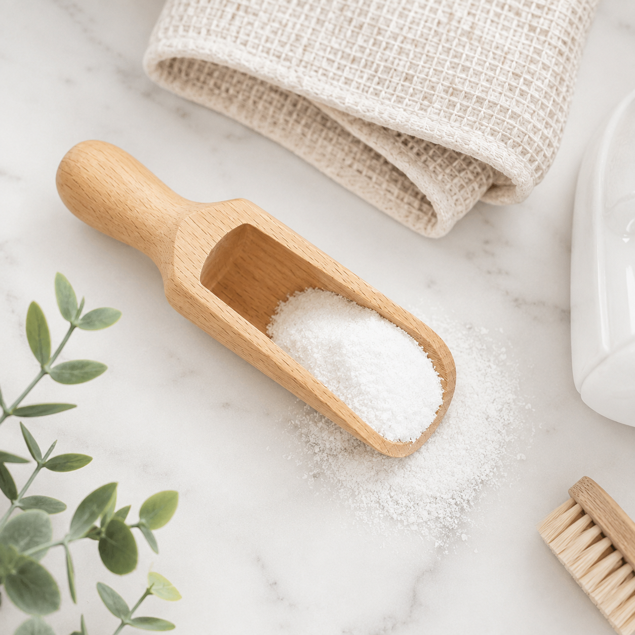 Large Wooden Scoop – Durable Beechwood Kitchen & Laundry Tool
