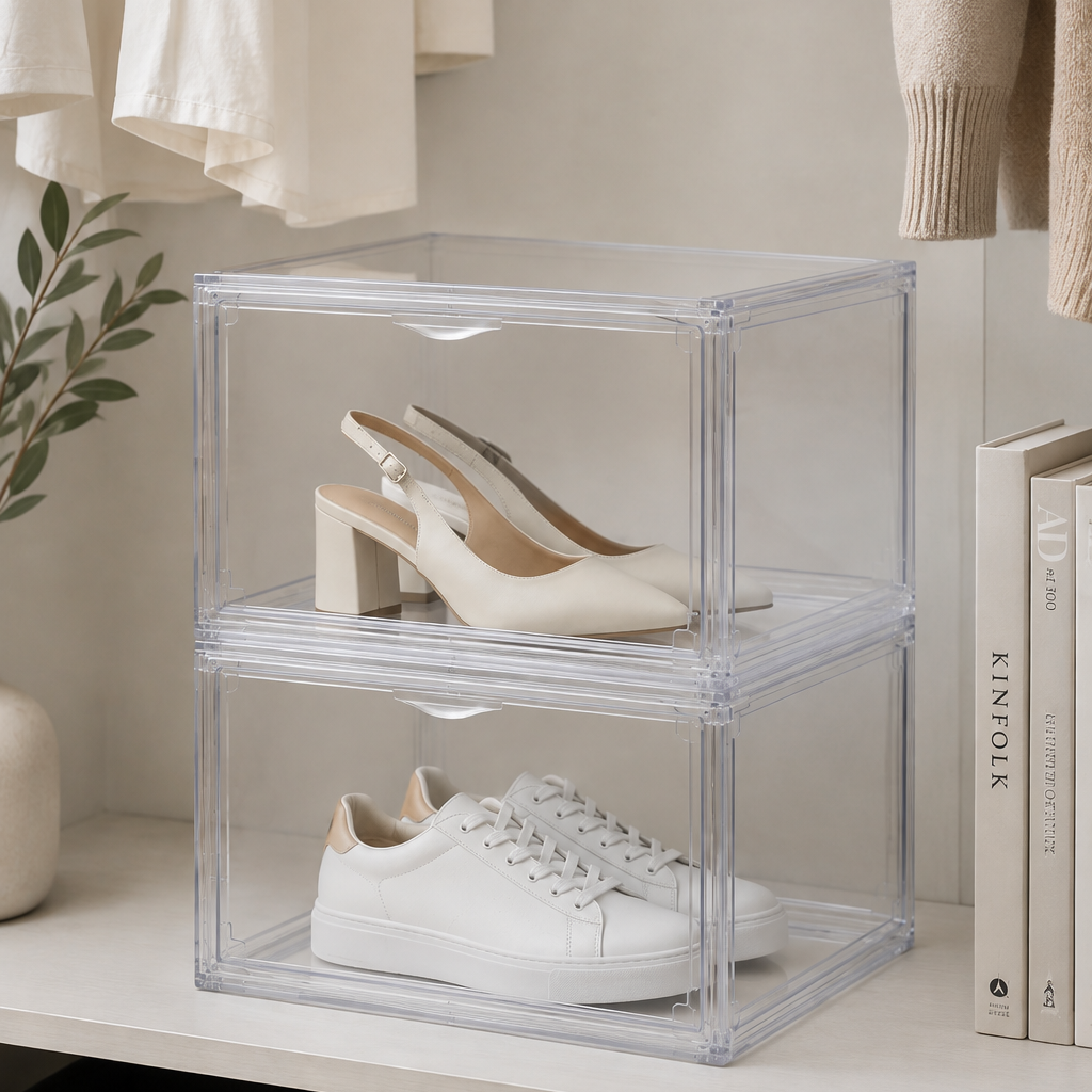 Clear Acrylic Stackable Box – Large