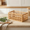 Bamboo Perforated Storage Basket – Large